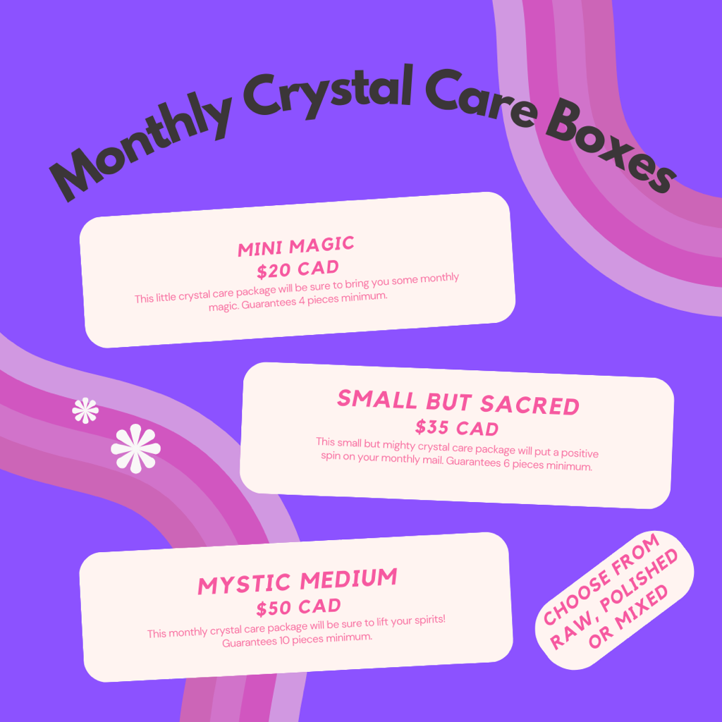 Mini magic crystal care box