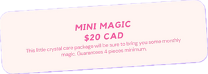 Mini magic crystal care box