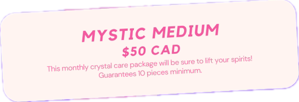 Mystic medium crystal care box