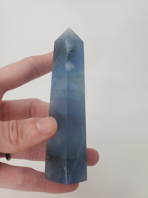 Blue fluorite tower