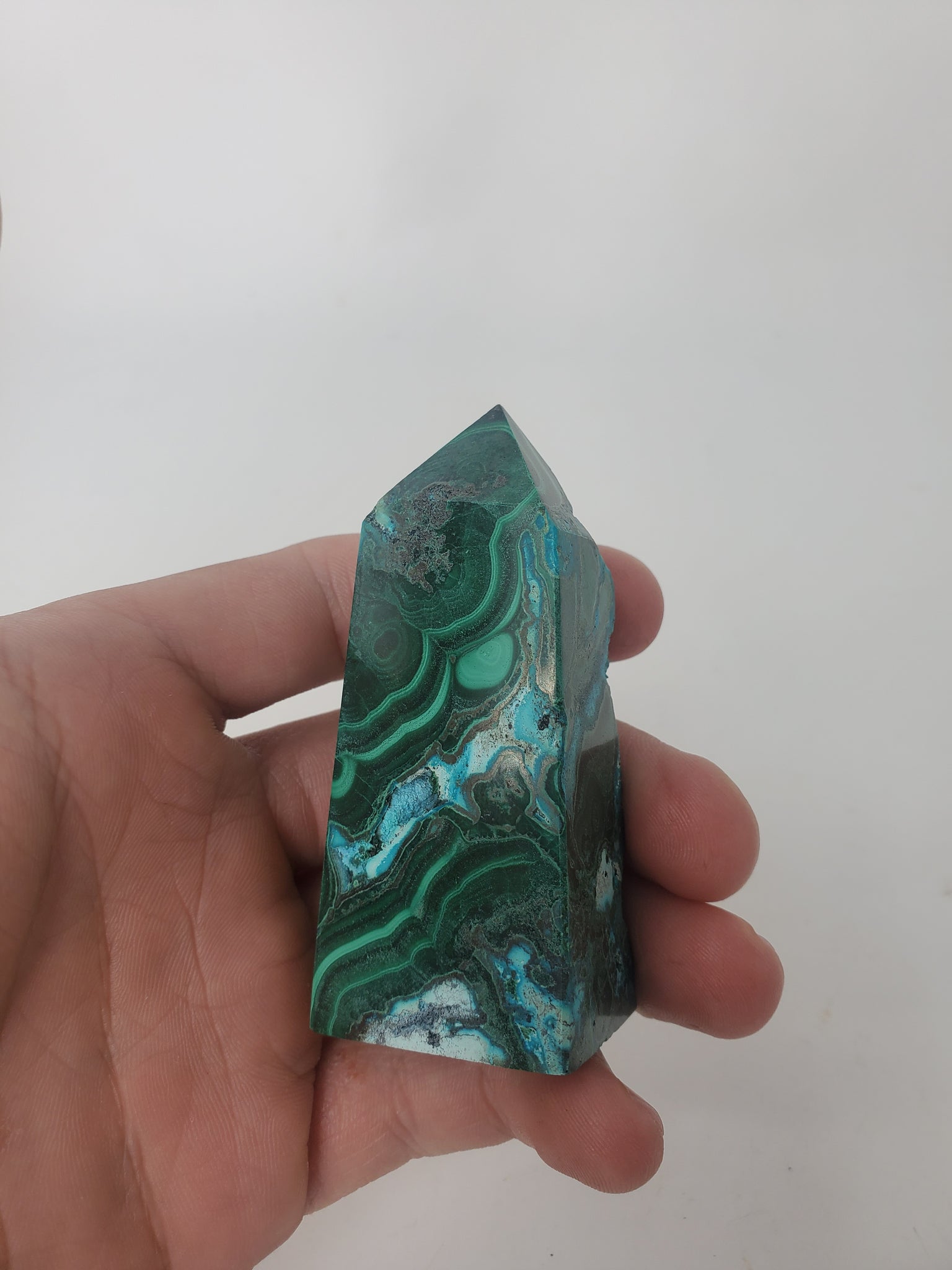 Malachite/ Chrysocolla tower