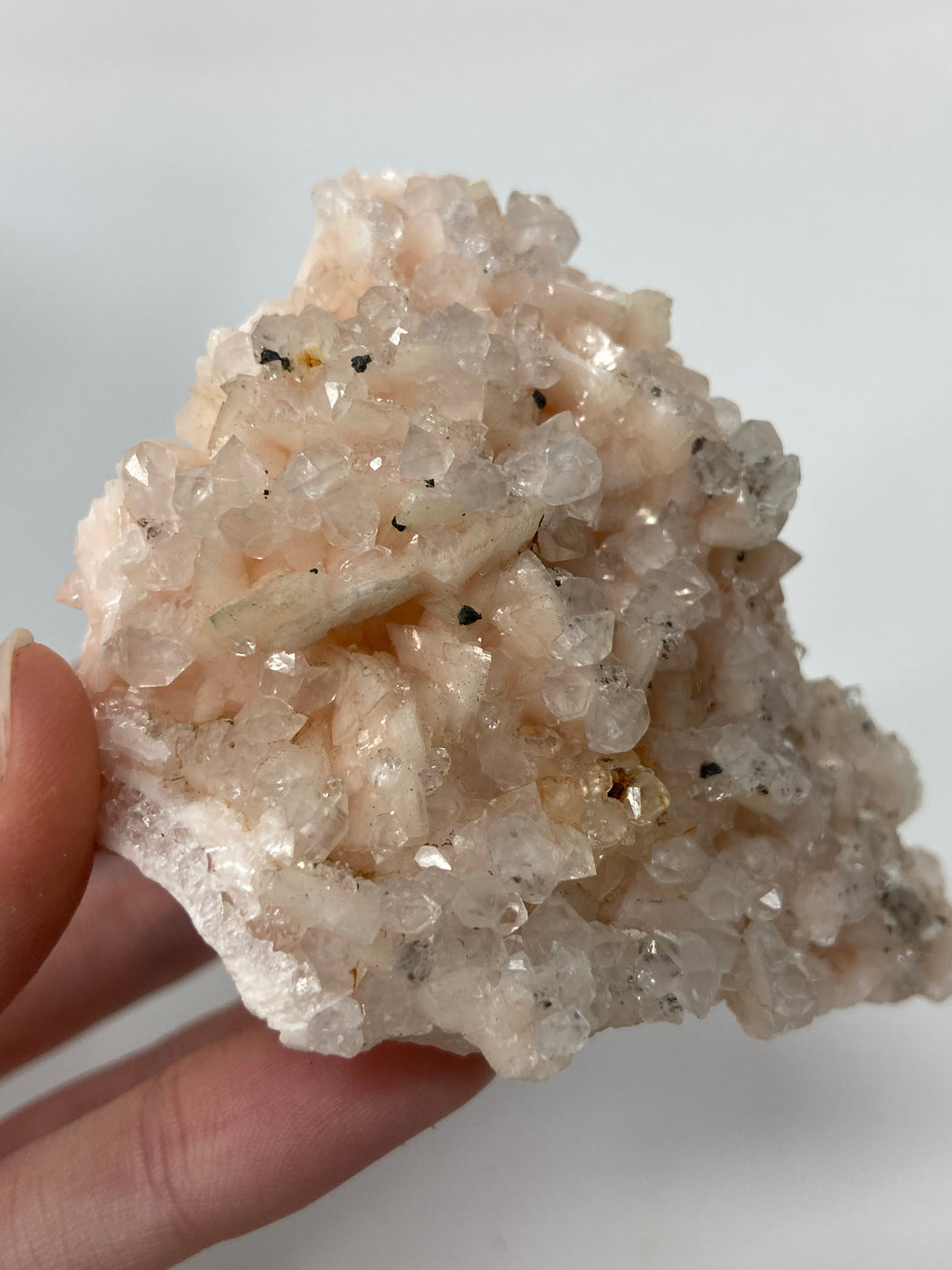 Pink Dolomite covered in Quartz