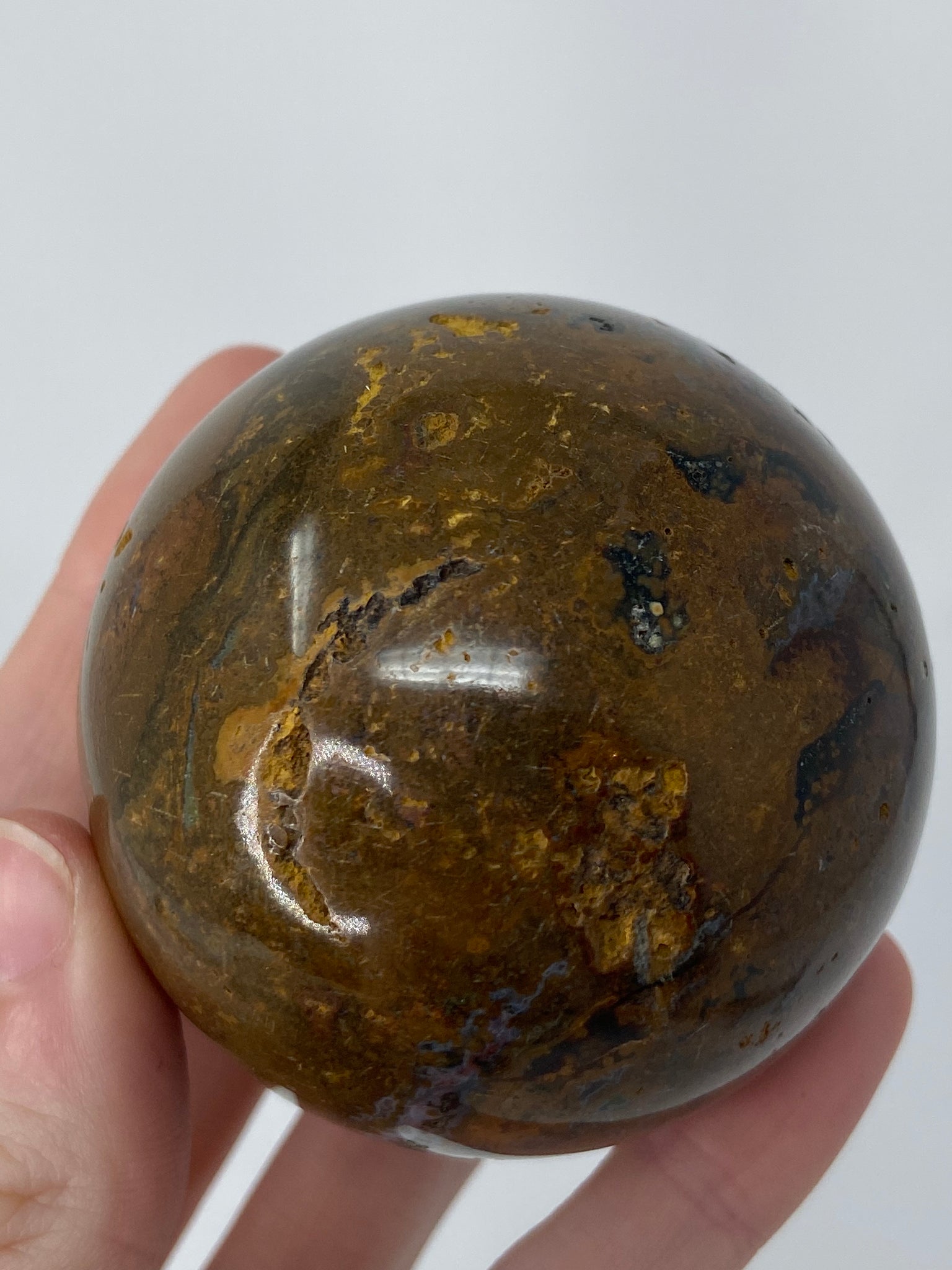 Druzy Ocean Jasper Sphere