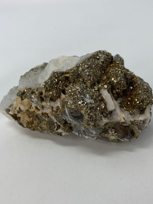 Quartz, Calcite and Pyrite Specimen