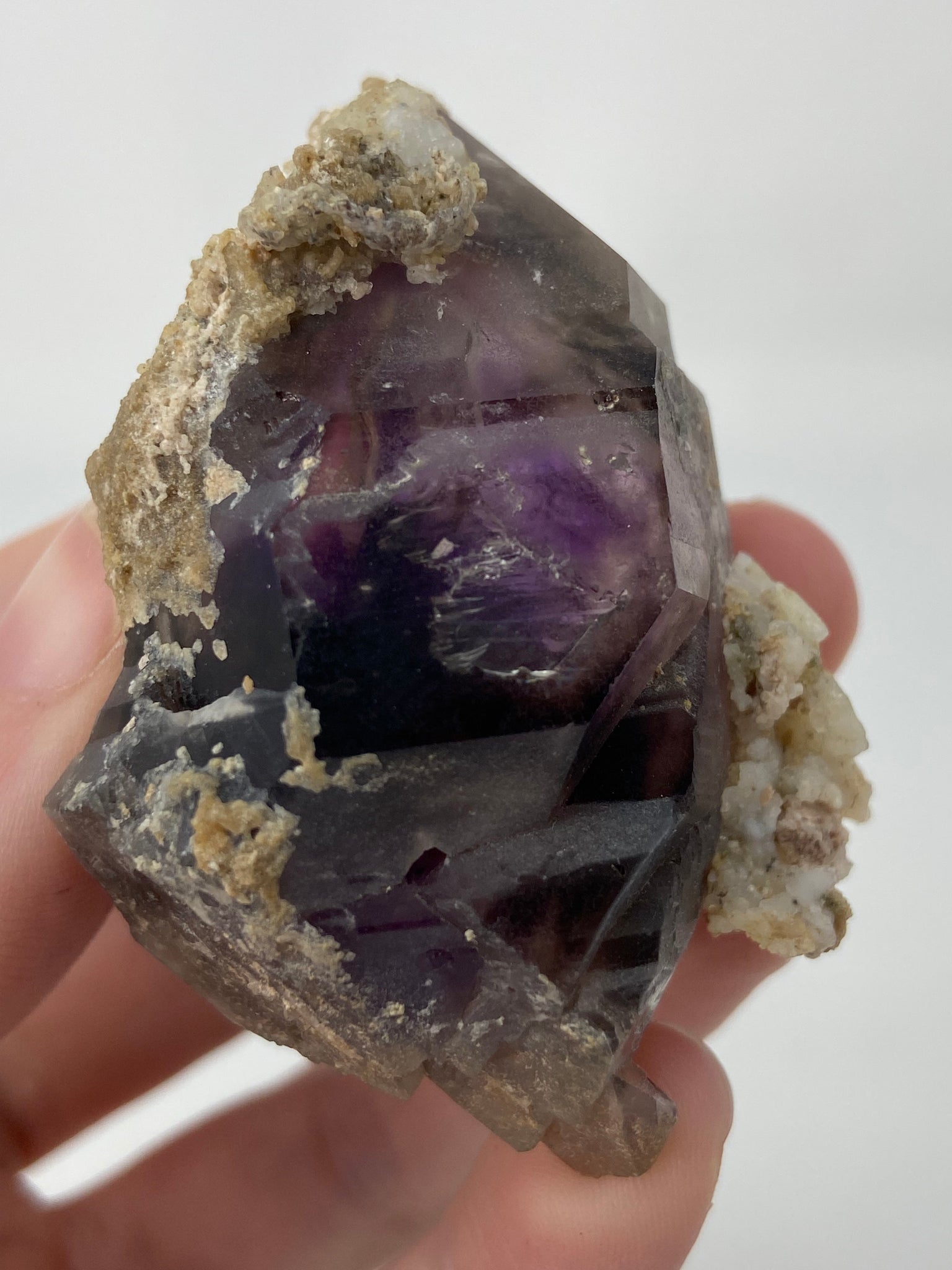 Multiple Enhydro Brandberg Amethyst Self Standing