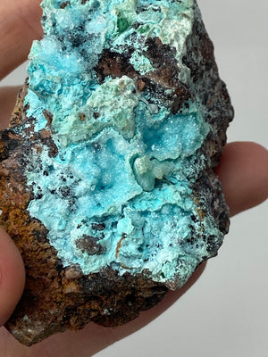 Crystallized Chrysocolla with Malachite