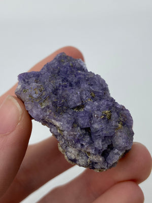 Purple Fluorite with Micro Pyrite