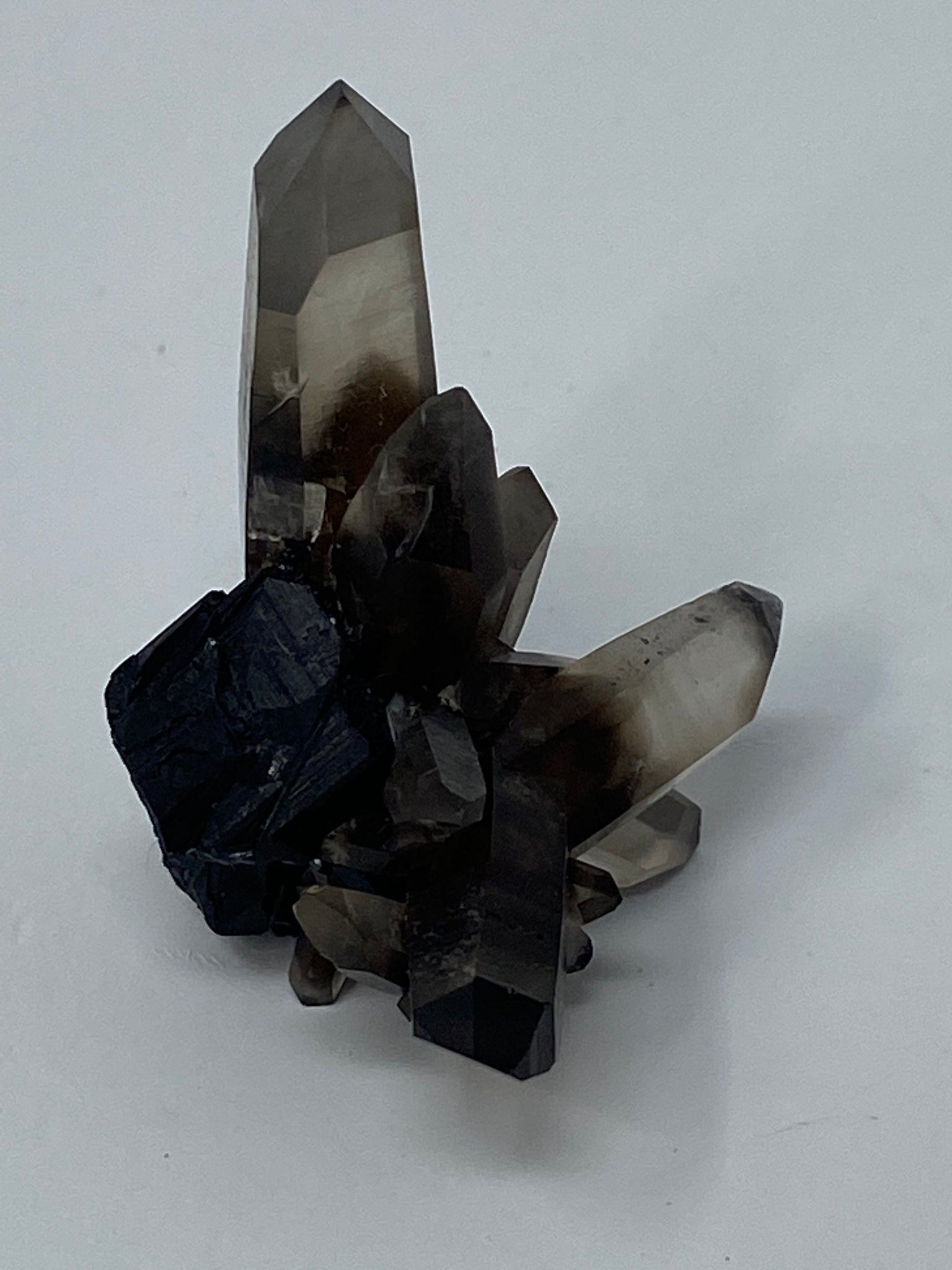 Smoky Quartz Cluster with phantoms