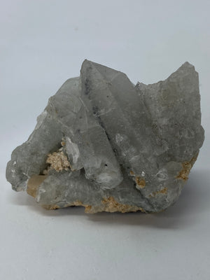 Quartz Cluster with Hematite