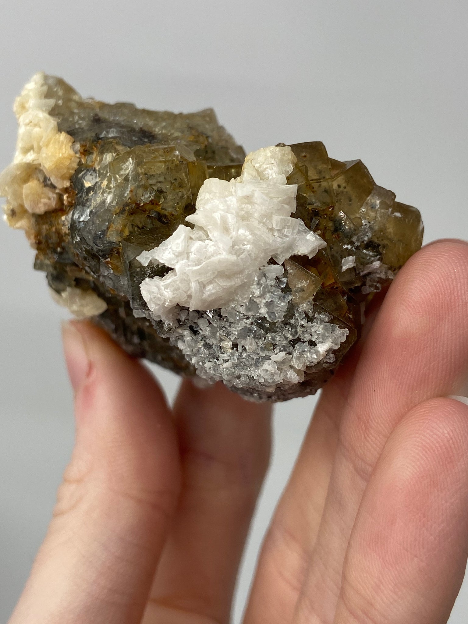 Yellow Spanish Fluorite with Dolomite