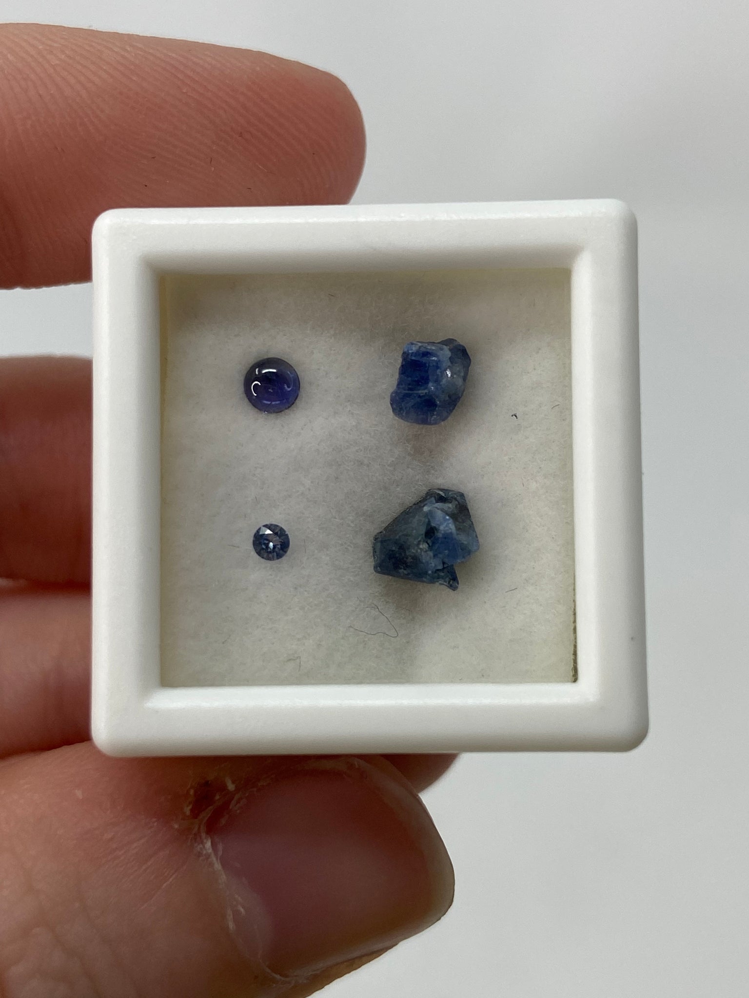 Benitoite Cut & Raw Set