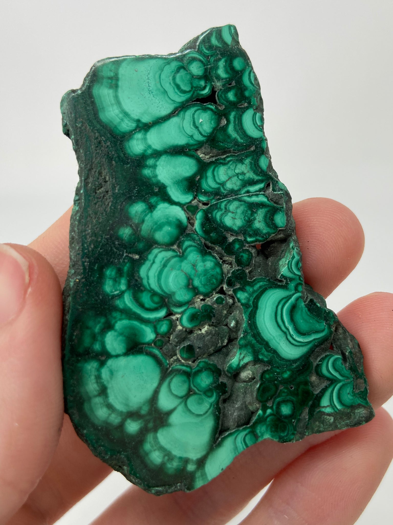 Polished Malachite Slice