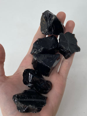 Bulk Raw Black Obsidian