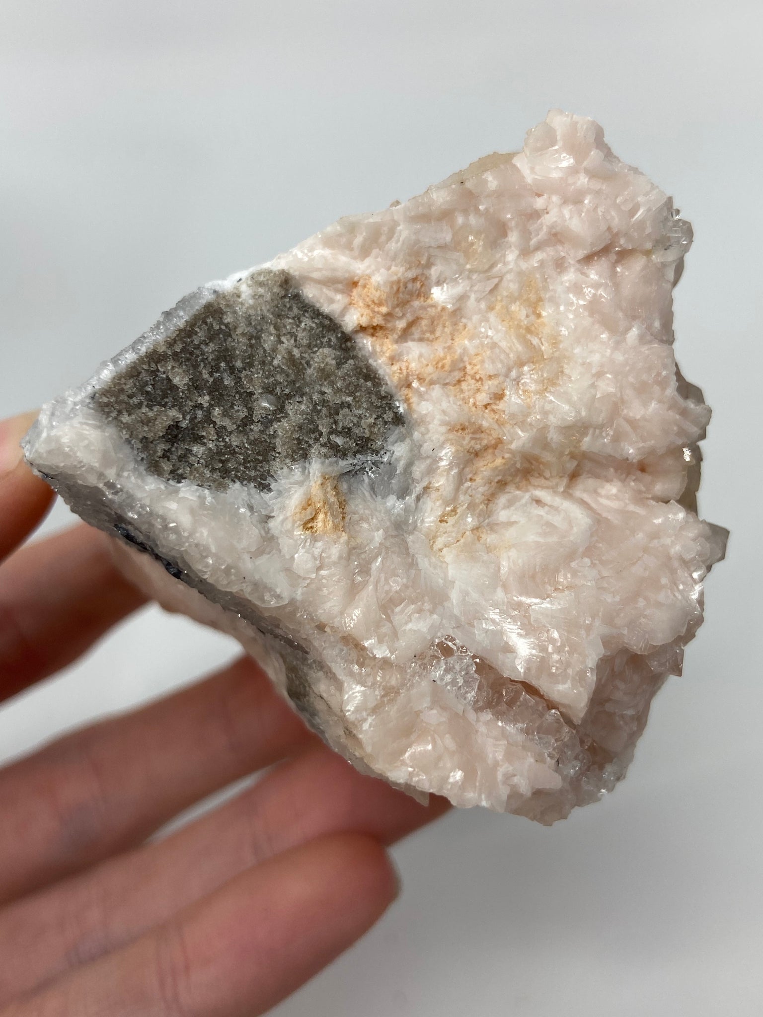 Pink Dolomite covered in Quartz