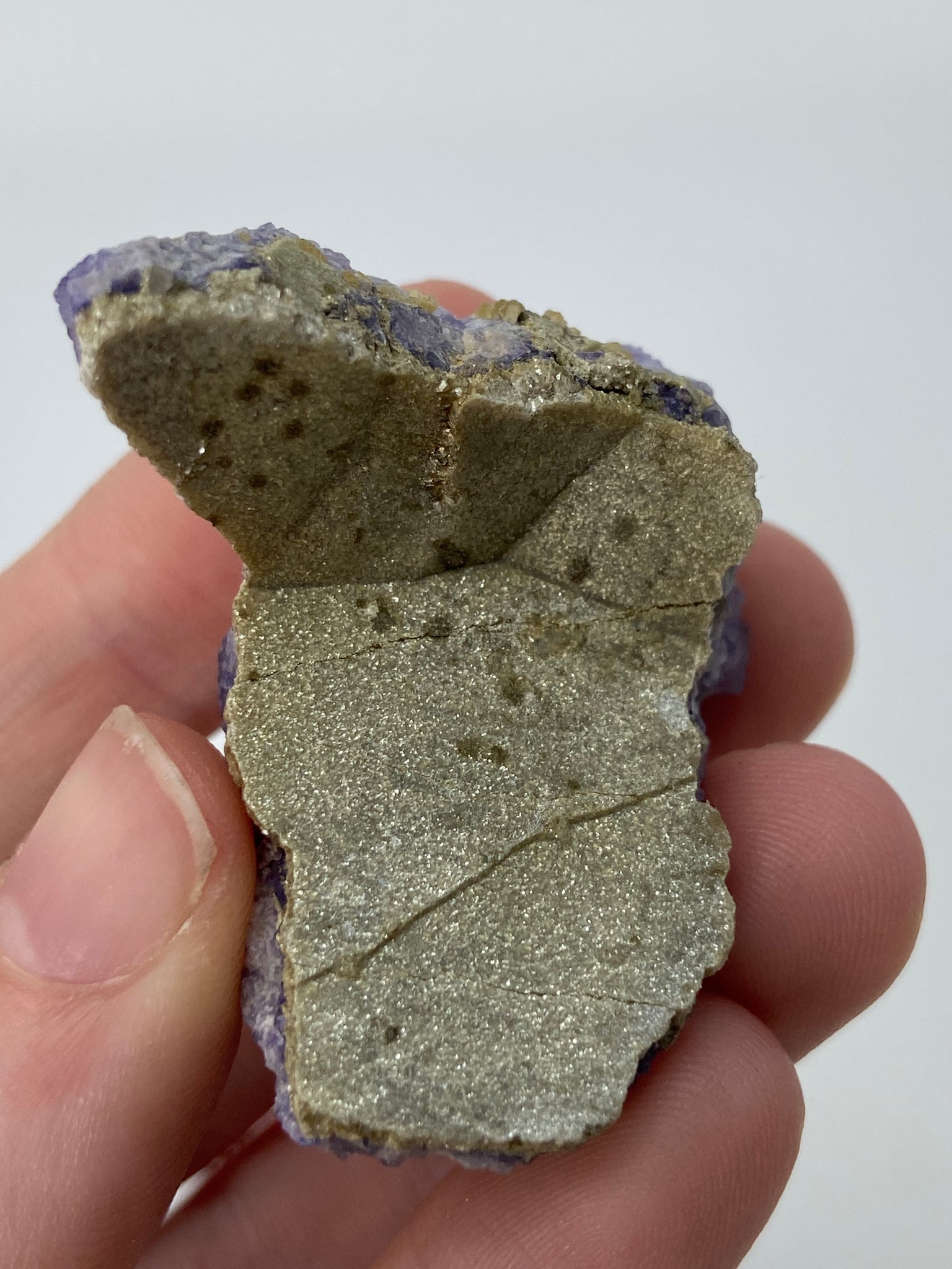 Purple Fluorite with Micro Pyrite