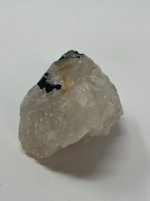 Raw black Tourmaline and Quartz