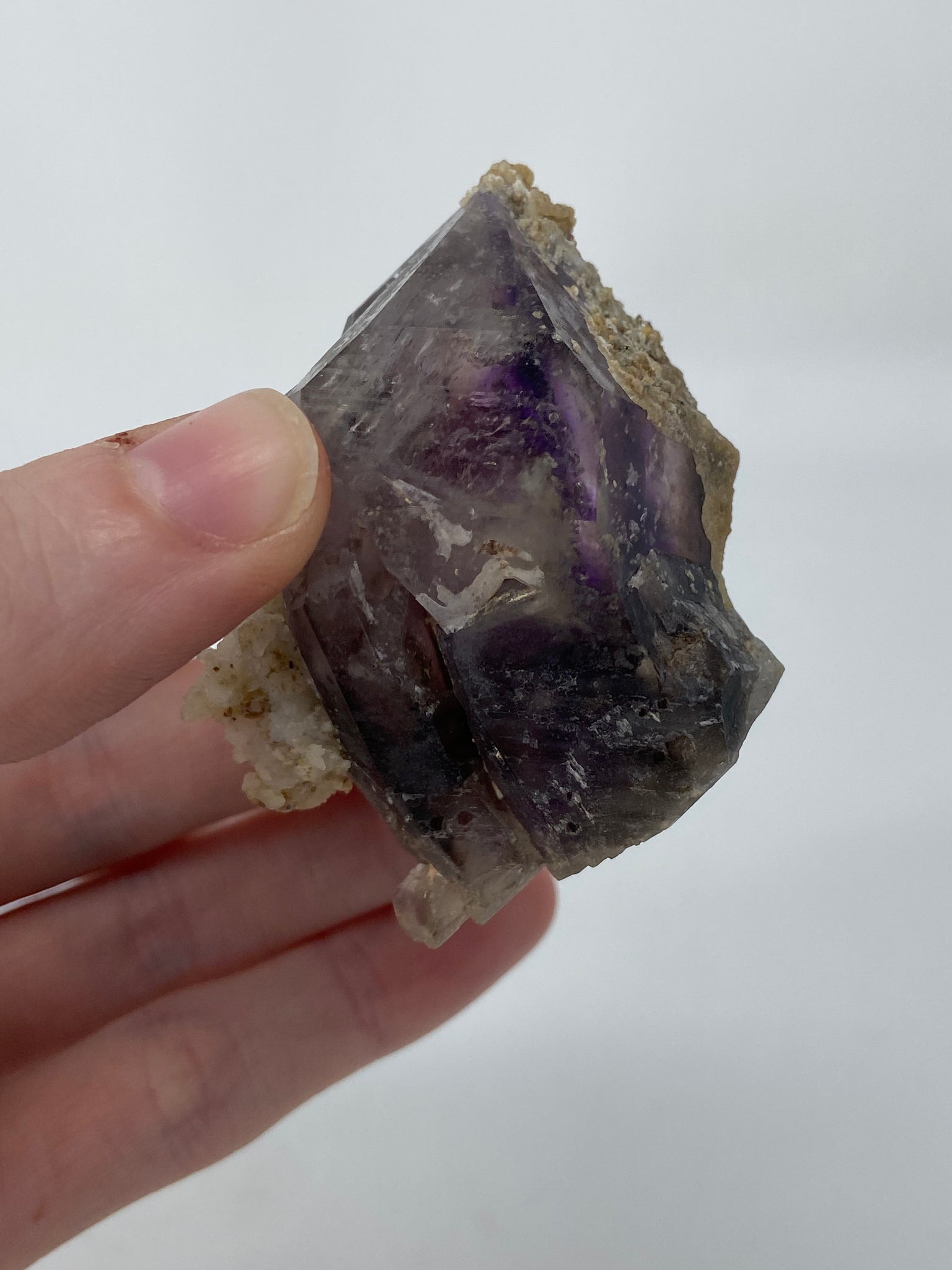 Multiple Enhydro Brandberg Amethyst Self Standing