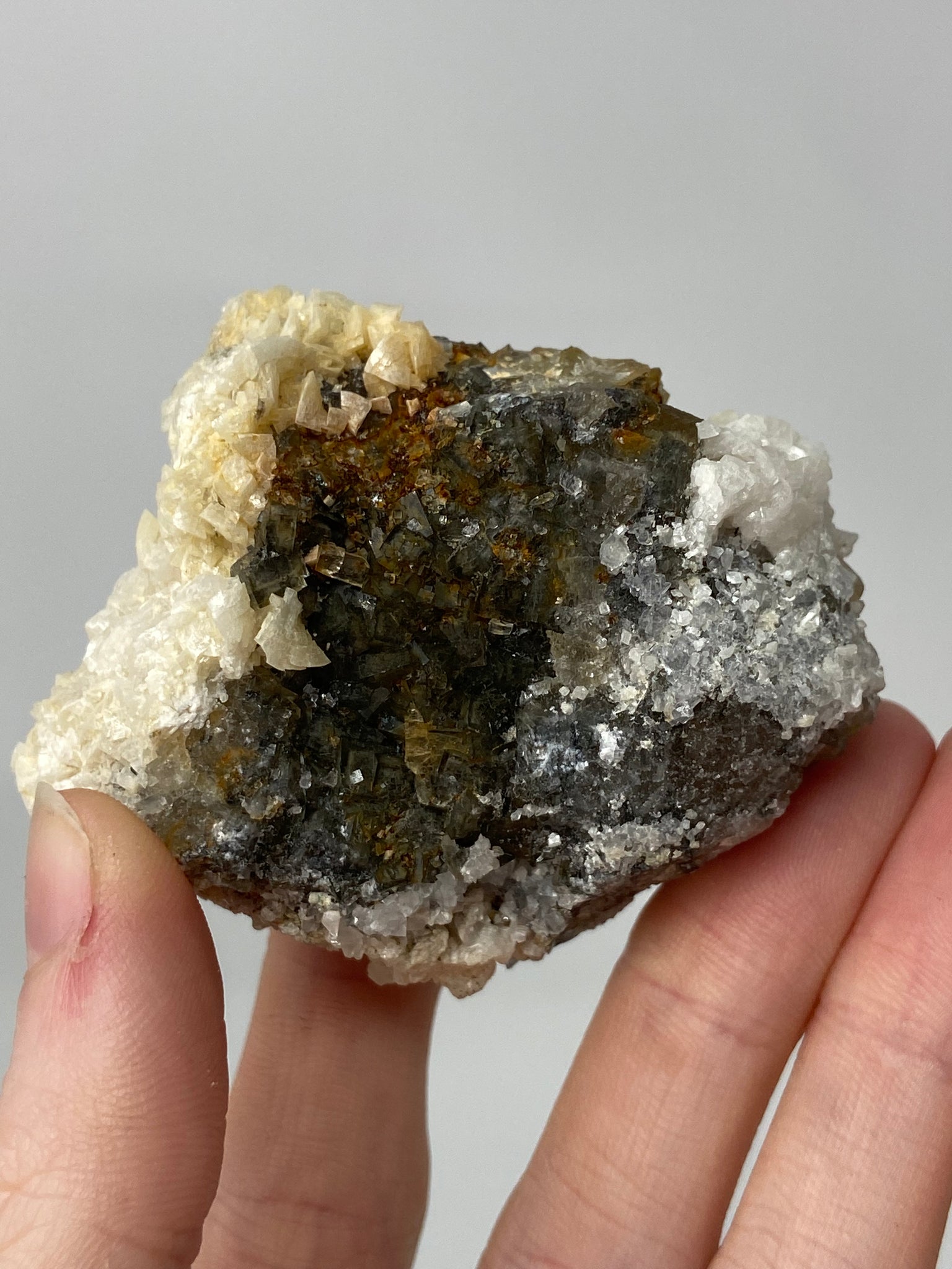 Yellow Spanish Fluorite with Dolomite