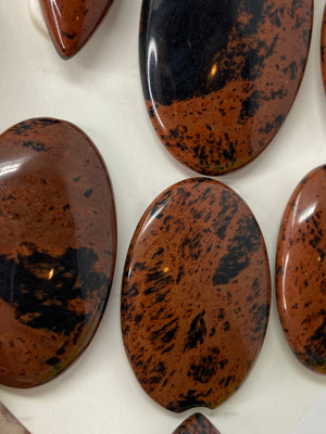 Mahogany Obsidian Cabochon set