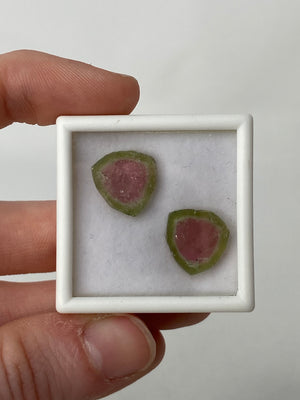 Watermelon Tourmaline Pair