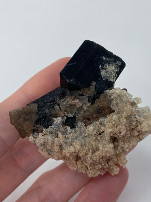 Schorl Black Tourmaline, Dark Smoky Quartz & Hyalite Opal