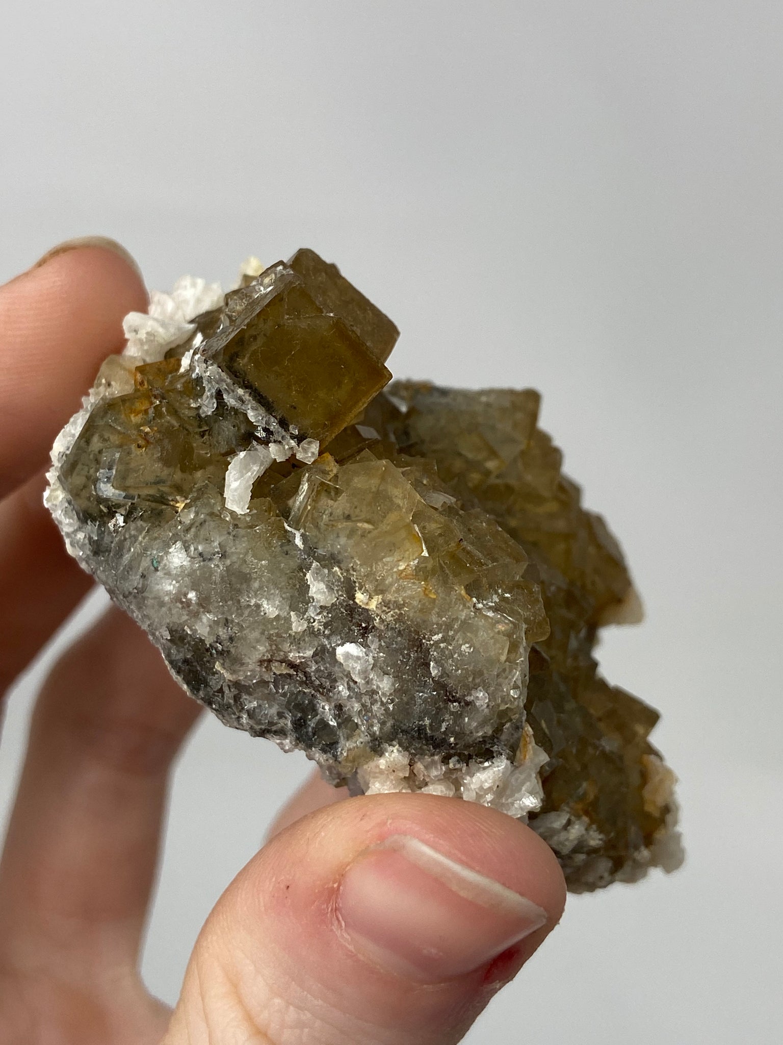 Yellow Spanish Fluorite with Dolomite