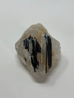 Raw black Tourmaline and Quartz