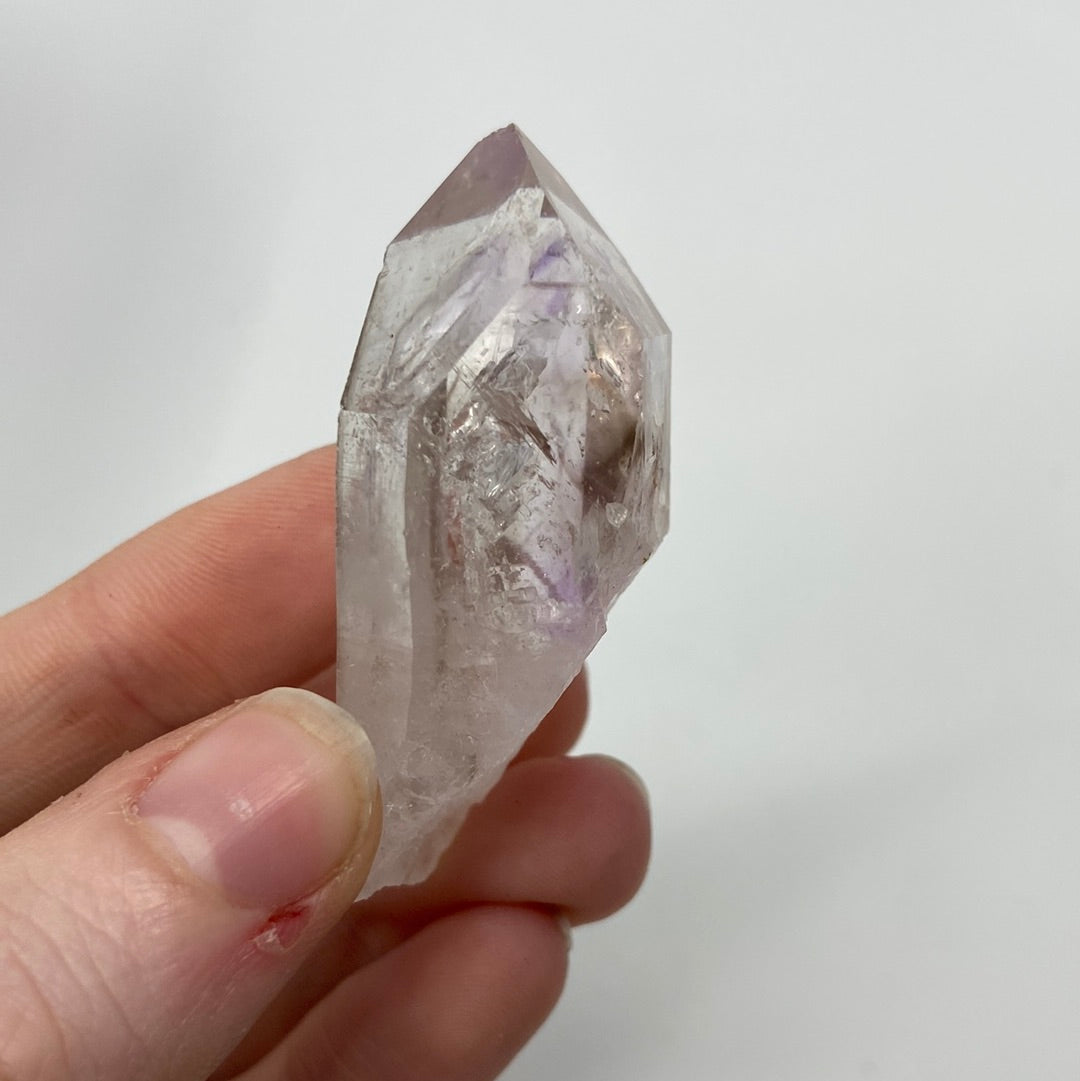 Enhydro Amethyst with Smoky phantoms