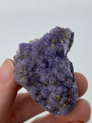 Purple Fluorite with Micro Pyrite