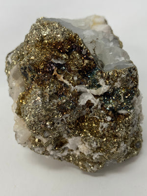 Quartz, Calcite and Pyrite Specimen