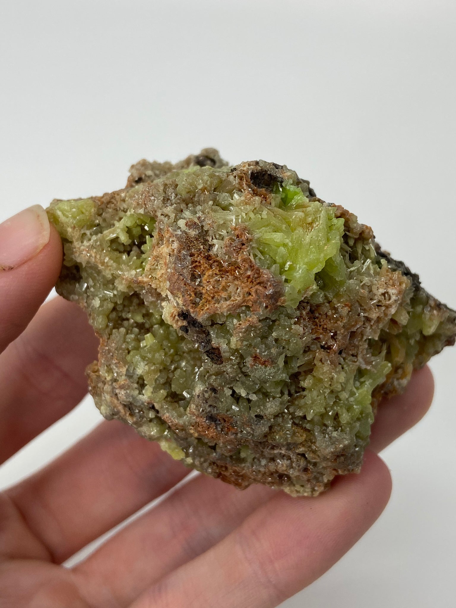 Pyromorphite cluster