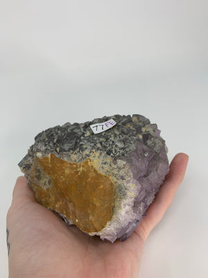 Purple Cubic Fluorite Cluster