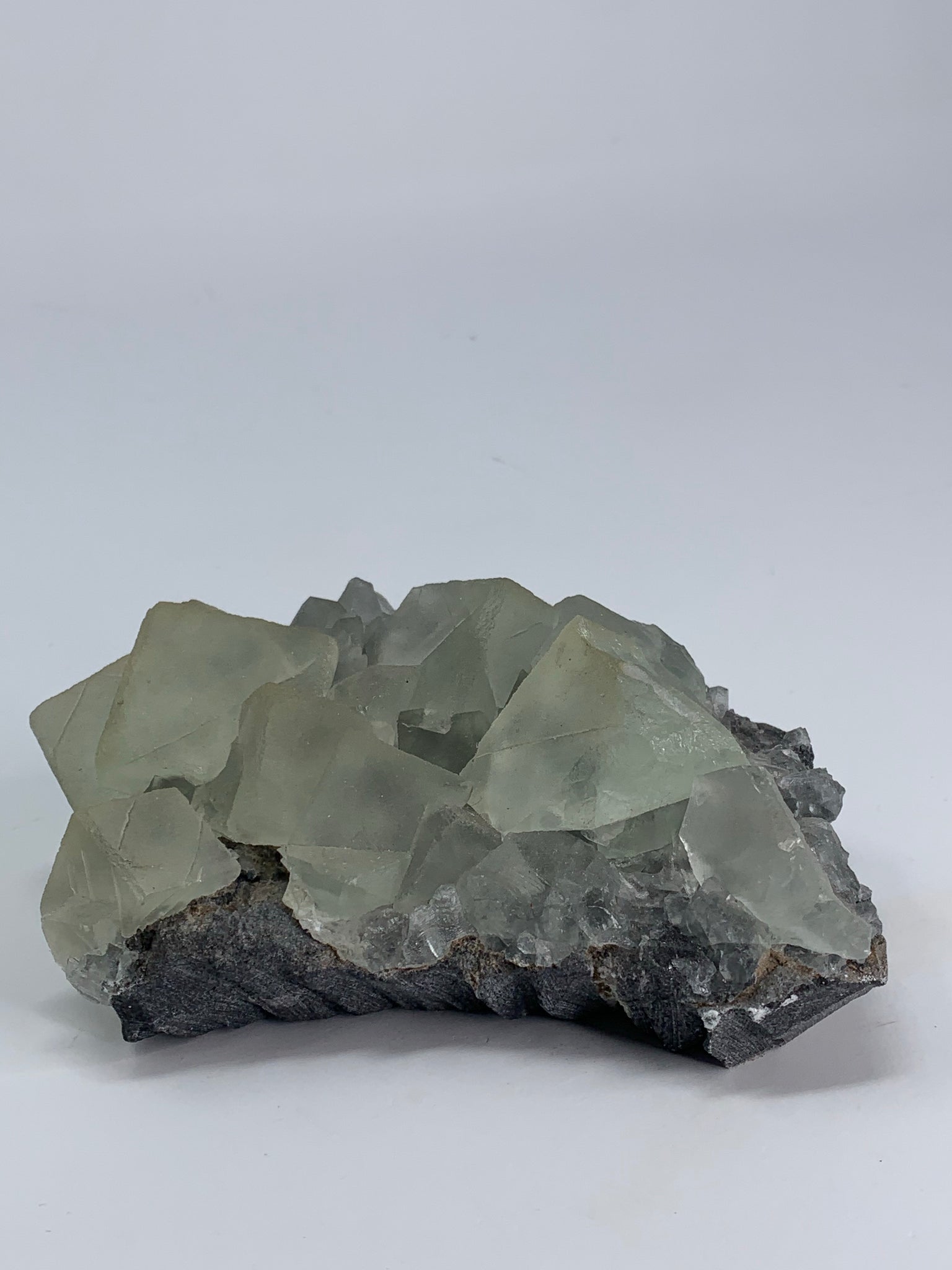 Green Fluorite On Matrix