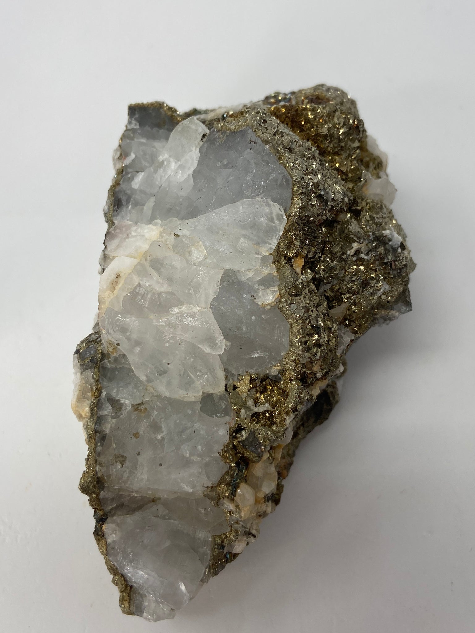 Quartz, Calcite and Pyrite Specimen