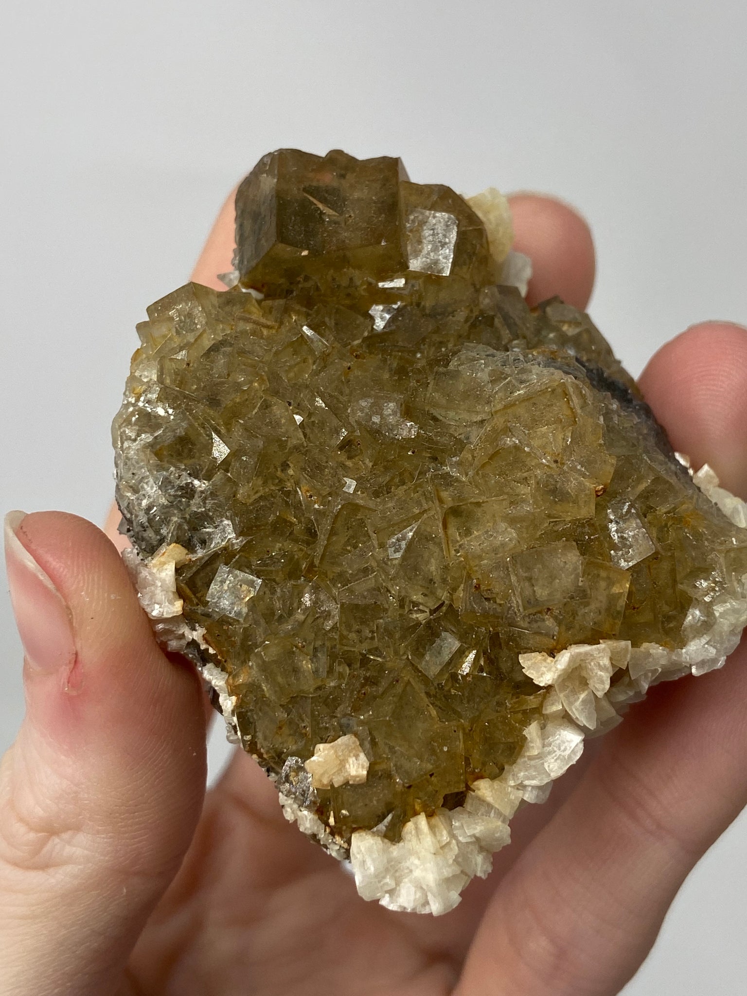 Yellow Spanish Fluorite with Dolomite