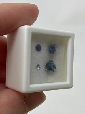 Benitoite Cut & Raw Set