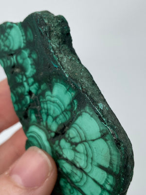 Polished Malachite Slice