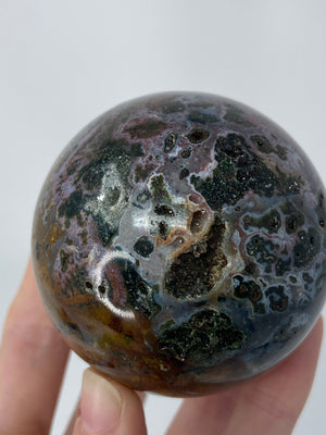 Druzy Ocean Jasper Sphere